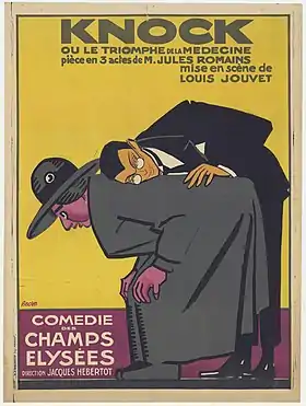 Affiche de la pièce par Bécan (1923).