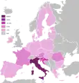 Connaissance de l'italien, langue officielle de l'Union européenne.