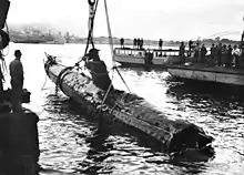 vue d'un sous-marin de poche japonais