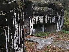 Vue sur la voie ferrée entrant dans le Kobenbusch.