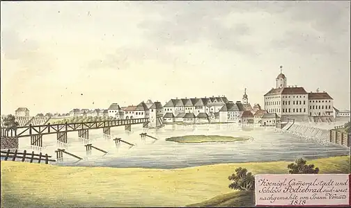 Poděbrady en 1818, par Joann Venuto.