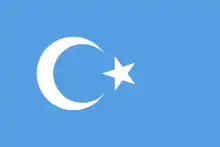 Drapeau des indépendantistes ouïghours