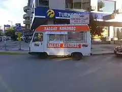 Un kokoreç van à Ankara.