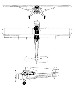 vue en plan de l’avion