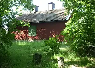 Logement du fossoyeur de 1832 du cimetière du choléra de Skanstull, aujourd'hui un parc.