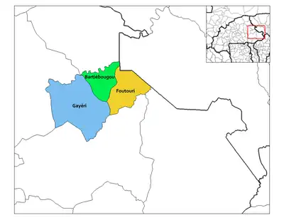 Localisation de Gayéri