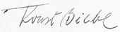 signature de Konstantin Biebl