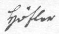 signature de Konstantin von Höfler