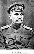 Konstantin Päts, officier de l'armée russe et chef nationaliste estonien, 1917