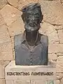 buste en bronze d'un homme barbu