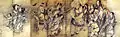 Assemblée d’immortels taoïstes. 132,8 × 575,8 cm. Kim Hong-do. 1776. Leeum, Samsung Museum of Art. Trésor national n° 139