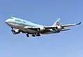 Boeing 747-400 de Korean Air atterrissant à Heathrow