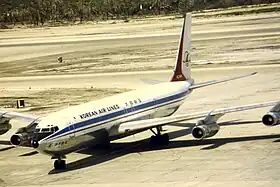 Boeing 707 de Korean Air en 1977