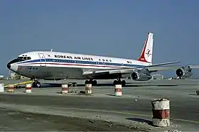 Un Boeing 707 de Korean Air, semblable à celui incriminé dans l'accident