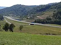 L'autoroute A2 près de Preljina.