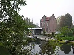 Maison de l'éclusier près de l'embouchure dans la Lys à Courtrai.