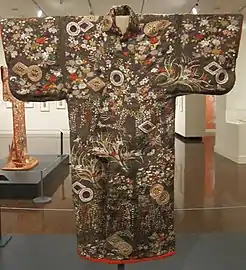 Kosode féminin, fin du XVIIIe siècle, Honolulu Museum of Art