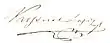 Signature de Lajos Kossuth