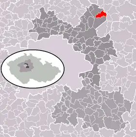 Localisation de Kostelní Hlavno