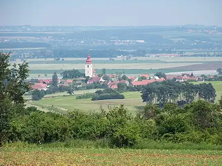 Vue depuis le sommet du mont Říp.