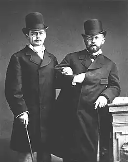 Josef Kotek et Tchaïkovski en 1877.