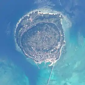 Vue satellite de Kōri-jima.