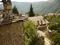 Vue depuis le balcon (чардак/čardak) d’une maison de style Renaissance bulgare