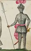 Soldat de Koxinga en armure d’écaille.