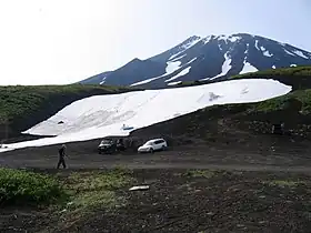 Vue du Kozielski depuis le camp de base.