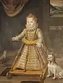 Enfant dans un porteur, 1595/1596