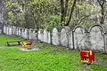 Fragments conservés aujourd'hui d'un mur du ghetto - lui-même construit par le travail forcé de Juifs d'alors, ul. Limanowskiego 62.