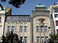 Pharmacie Adam, Prague, 1911-1913, élévation