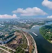 Vue du canal Don-Volga à Volgograd.