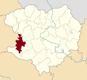 Localisation de Raïon de Krasnohrad