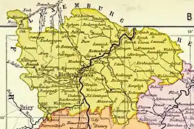 L'arrondissement sous l'empire allemand (1871-1901).
