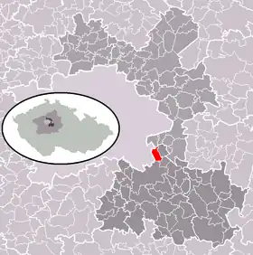 Localisation de Křenice