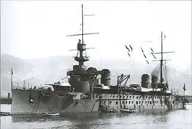 Le croiseur cuirassé Léon-Gambetta