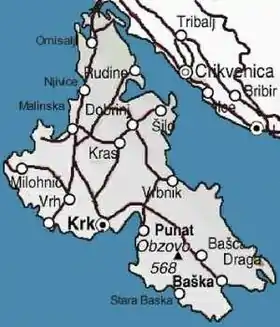 Carte de Krk