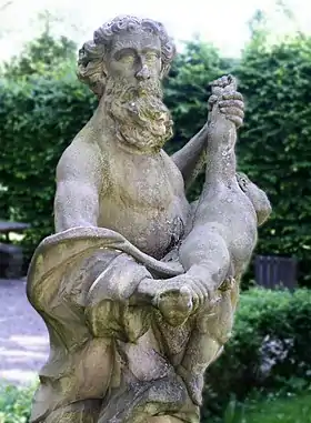 Statue de Cronos à Nuremberg (Allemagne).