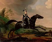 Portrait équestre du prince Alexandre Nikolaïevitch par Franz Krüger.