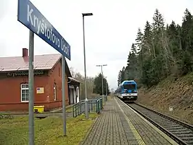 Kryštofovo Údolí : gare ferroviaire.