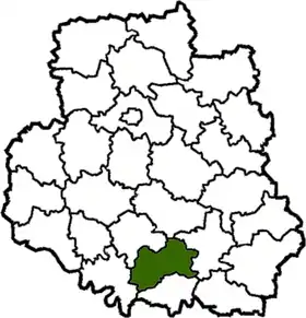Localisation de Raïon de Kryjopil