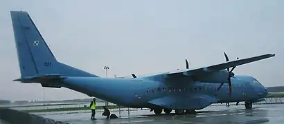 C295M polonais sur la base aérienne Krzesiny.