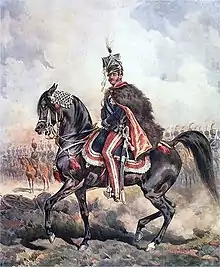 1879 Portrait du prince Jozef à cheval