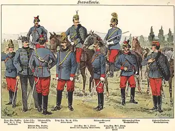Cavalerie de l'armée austro-hongroise (1898).