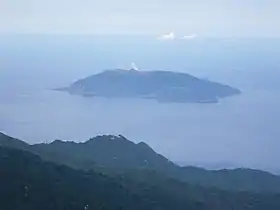Vue de Kuchinoerabu-jima.