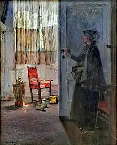 La Visite, Hanovre, musée de Basse-Saxe.