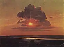 A. Kouïndji, Coucher de soleil rouge, 1898-1908