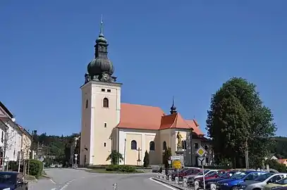 Kunštát : l'église Saint-Stanislas.