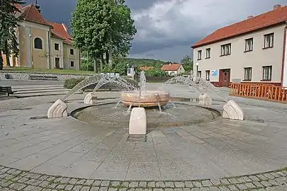 Kunštát : place centrale.